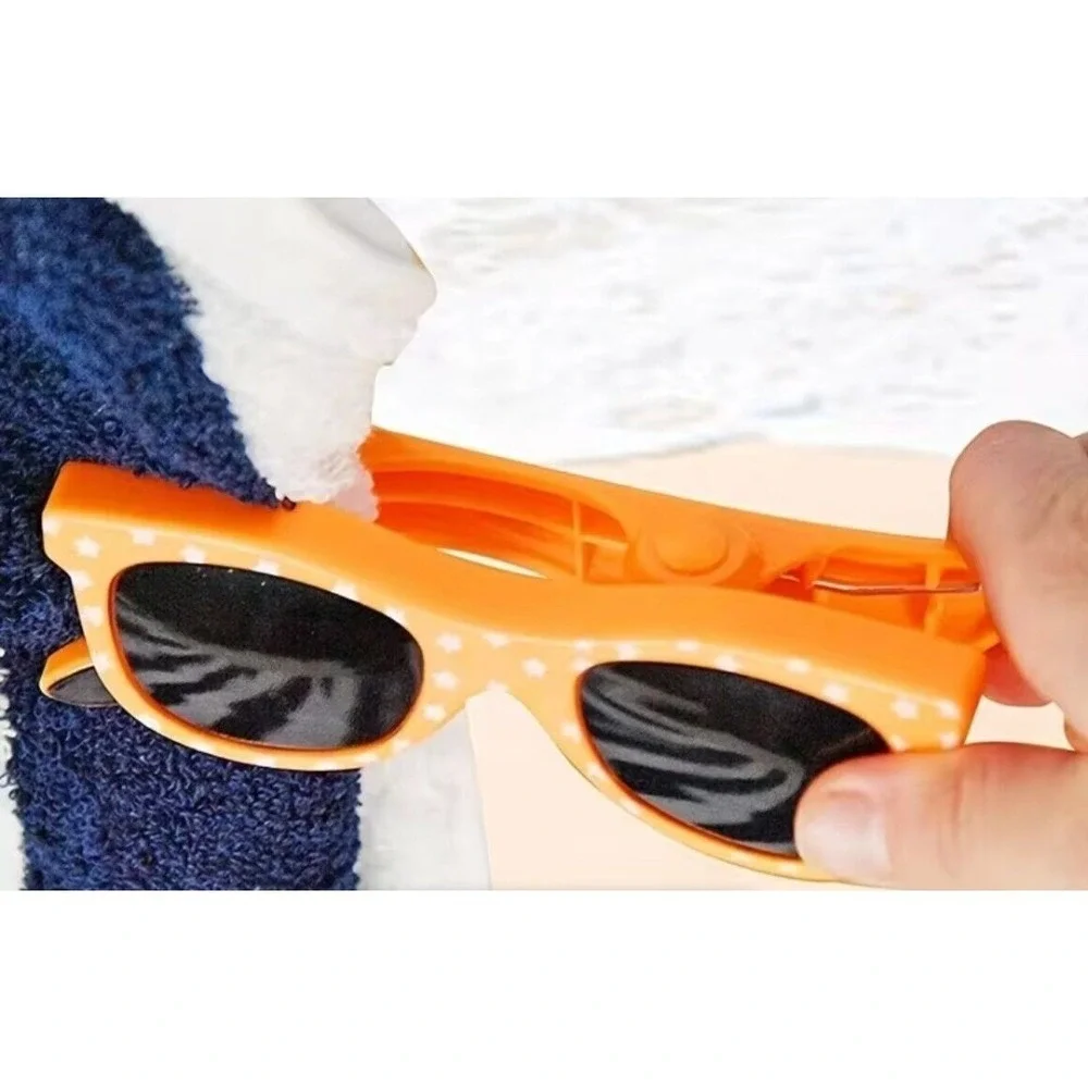 2 Pack Beach Towel Clips for Beach Pool Chairs Cruise Large Clothes Pins Clamps